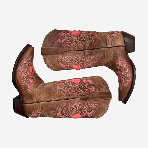 Texas Legacy Cowboy Pro Handmade Leather Western Boots M5.5/W8 (9 1/3”) - Picture 1 of 8